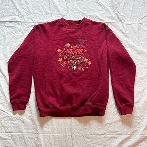 Big Dogs Burgundy Dog Mom Retro Graphic Crewneck Sweater Men’s Size Extra Small